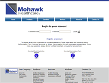 Tablet Screenshot of mohawkhospital.com